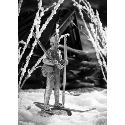 Датский лыжник-егерь, 1808 год