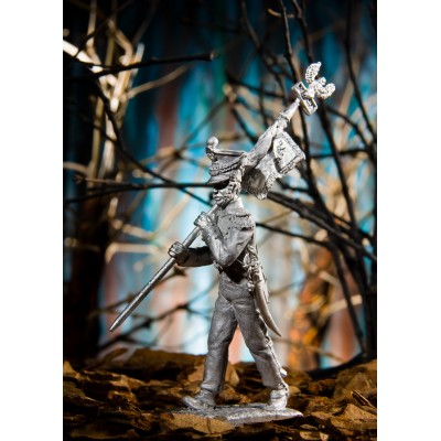 Знаменосец 4-го пехотного полка Герцогства Варшавского, 1809-1812г.