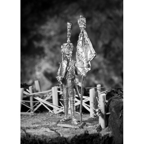 Знаменосец французской линейной пехоты 1812 год