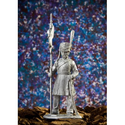 Казак 2-го Александрийского конного полка Санкт-Петербургского ополчения с пикой, 1812-1814 г.