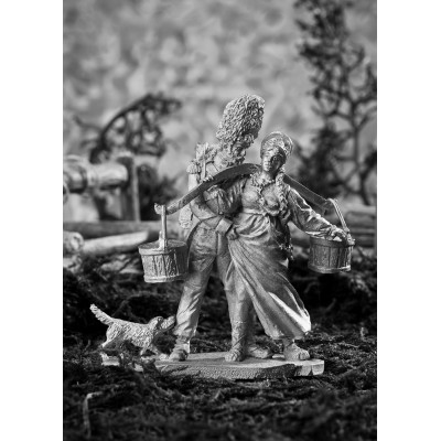 Крестьянка и гренадер старой гвардии. 1812 г.