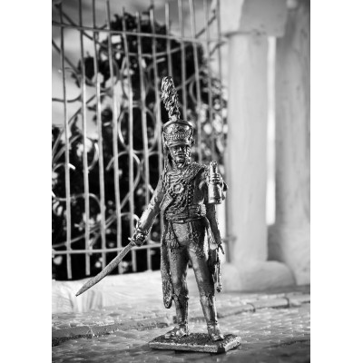 Обер офицер Лейб гвардии гусарского полка в накидке барс 1809-1810 год