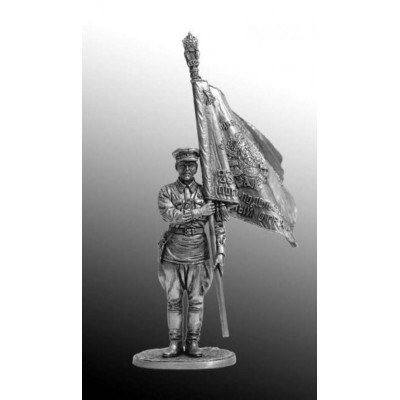 Ст. сержант погранвойск НКВД со знаменем, 1939-43гг. СССР