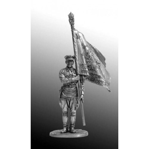 Ст. сержант погранвойск НКВД со знаменем, 1939-43гг. СССР