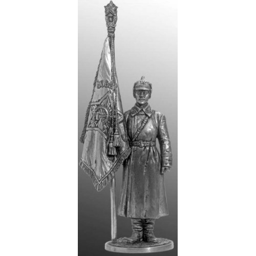 Старший сержант РККА со знаменем. 1941 г. СССР