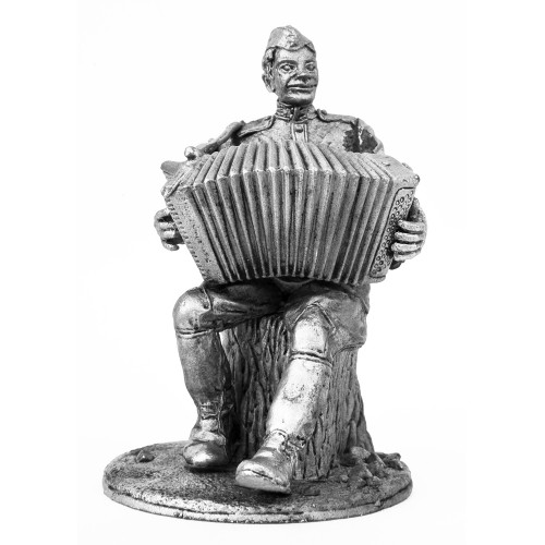 Боец РККА, в лесу, 1943-1945 г.г.