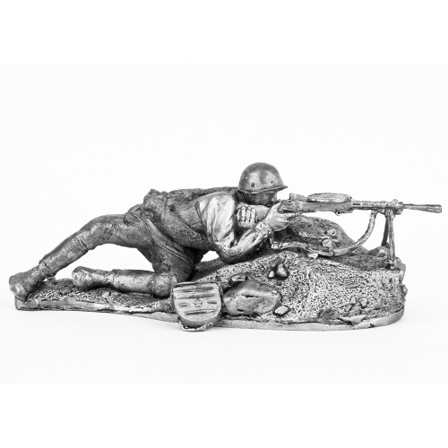 Боец с пулеметом ДП, 1942 г