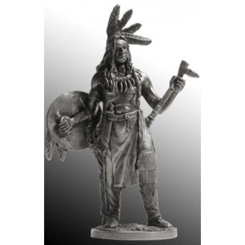 Индеец со щитом и тамагавком