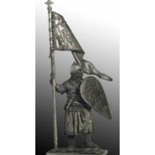 Русский дружинник со стягом, 13 век