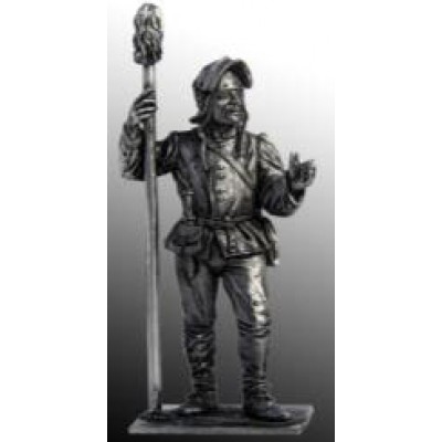 Артиллерист с банником. Западная Европа, 15 век