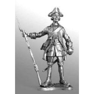 Русский фузелер армейского пехотного полка, 1732-42