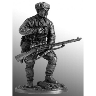 Снайпер 1047-го стрелкового полка Зайцев В., осень 1942 г. СССР