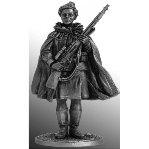 Снайпер 528-го стрелкового полка Наталья Ковшова, 1942 год. СССР