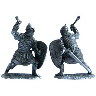 Русский дружинник с перначем, 13 век.