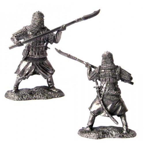 Рядовой воин поместного войска с совней, 16-17 вв.