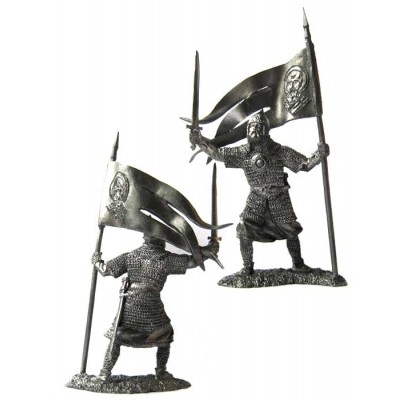 Русский дружинник-знаменосец 13 век.