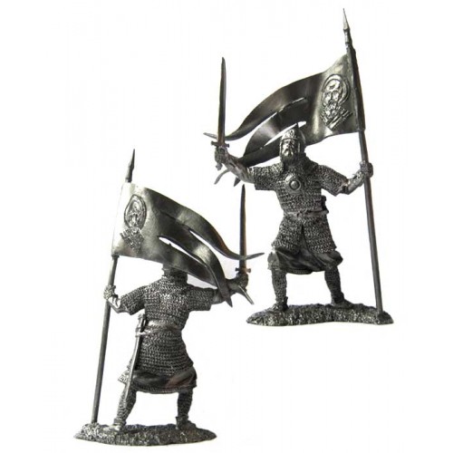 Русский дружинник-знаменосец 13 век.