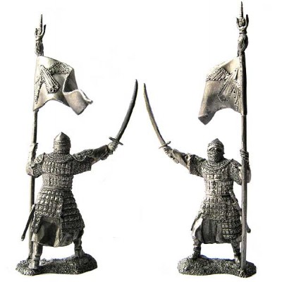 Золотоордынский знаменосец, 14 век.