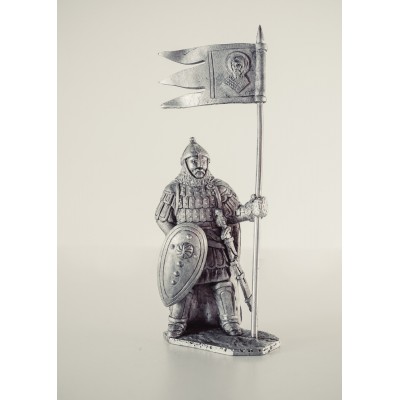Княжеский дружинник с флагом
