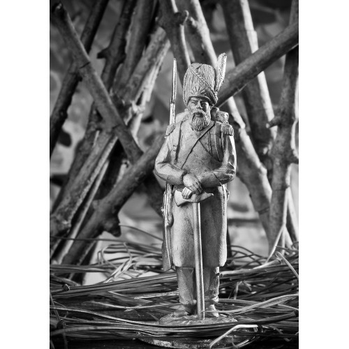 Полковой сапер Варшавского княжества в зимней форме, 1810 г.