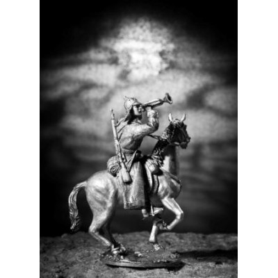 Боец 1-ой Конной Армии с горном, 1919 г.