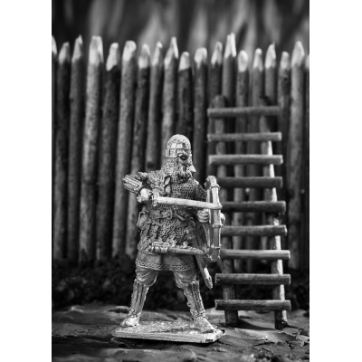 Викинг со щитом.