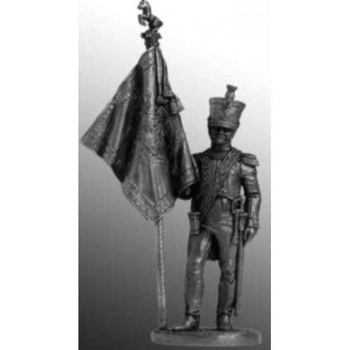 Оф.-знаменосец 5-го лин. плк. Реал Калабрия. Неаполь, 1811-12 гг.