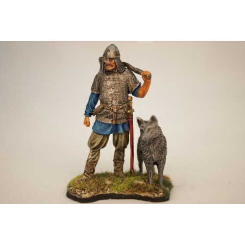 Викинг с волком