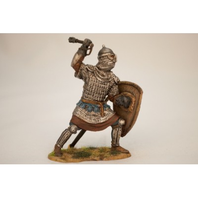 Русский дружинник с перначем, 13 век.