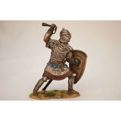 Русский дружинник с перначем, 13 век.