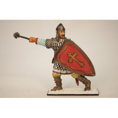 Княжеский дружинник с перначем 13-14 век.