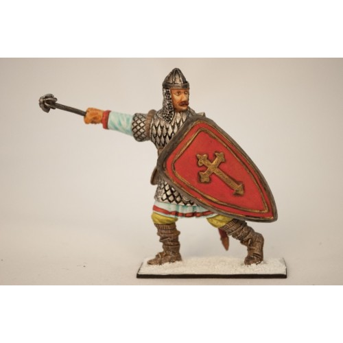 Княжеский дружинник с перначем 13-14 век.