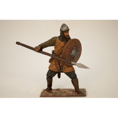 Ополченец легковооруженный с копьем 13-14 век