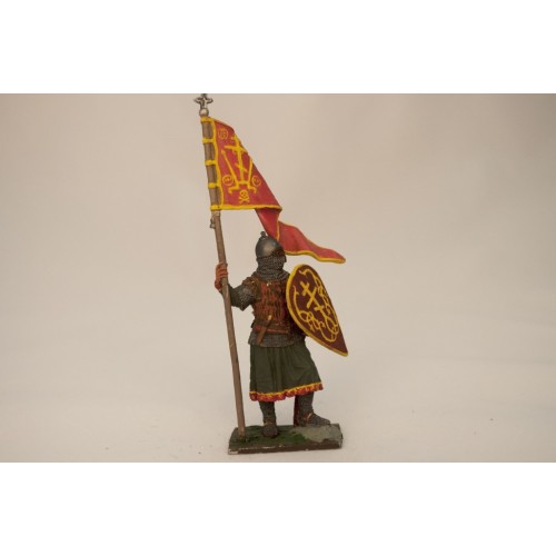 Русский дружинник со стягом, 13 век
